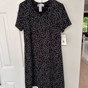 Ronni Nicole Black and Purple A-line Dress